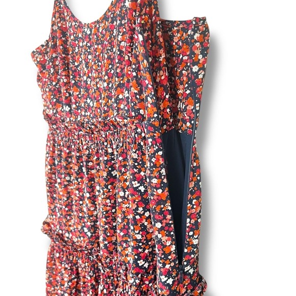 Michael‎ Kors Dress Womens Medium Floral Sleeveless Tiered A-Line Summer Casual - Picture 5 of 9